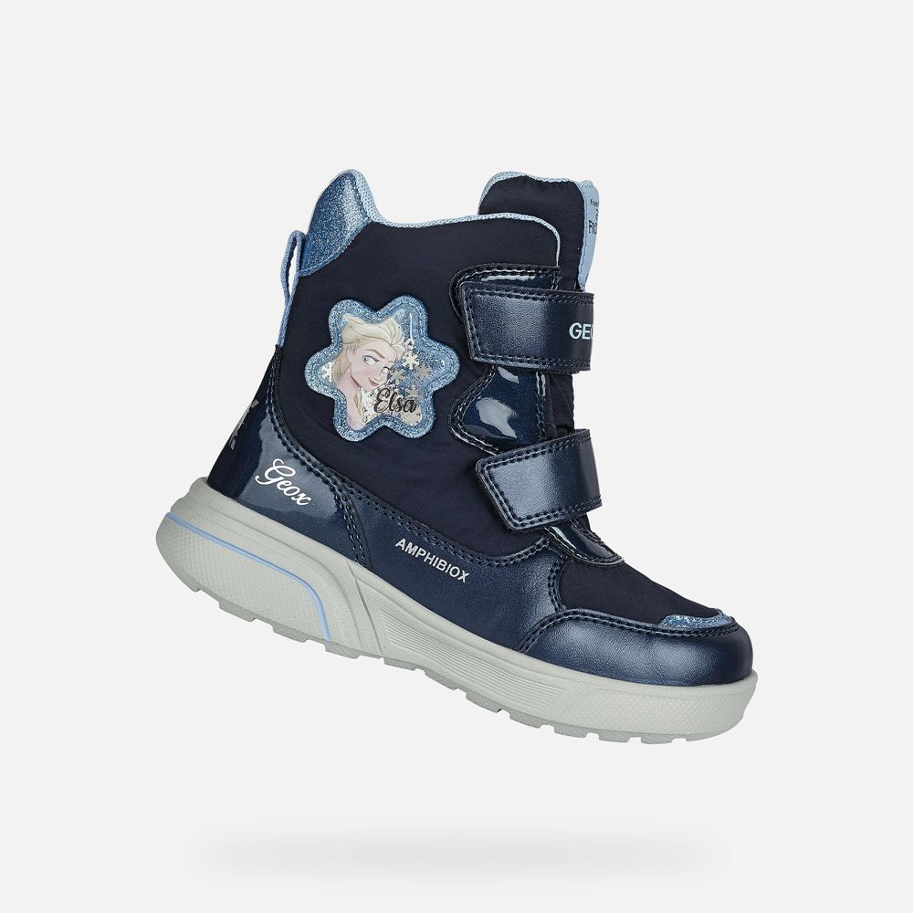 Bottines Geox Sveggen Abx - Bleu Marine - Fille 351247-QZT